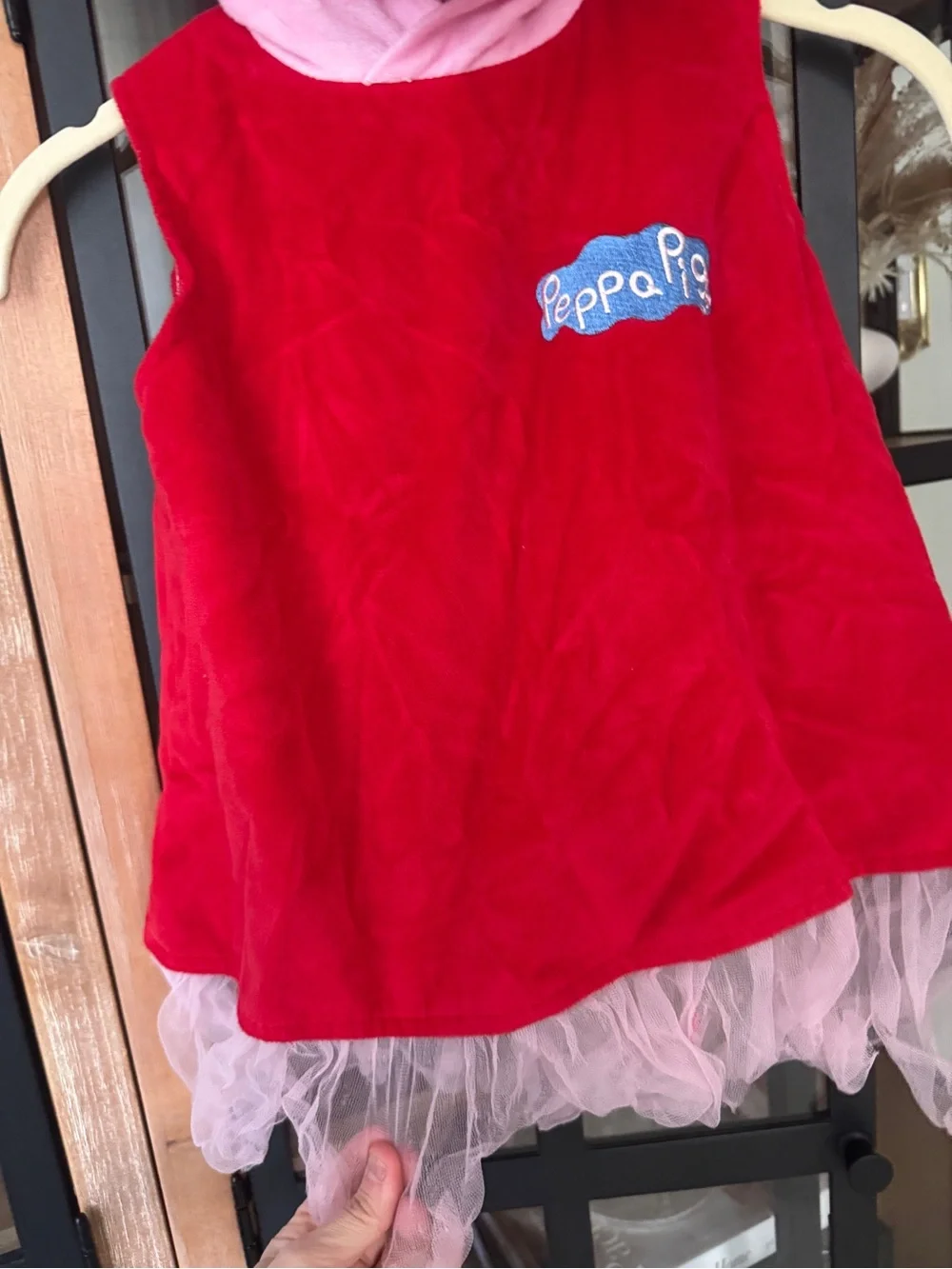 Peppa Pig costume dress halloween toddler girl hat tulle face 2017